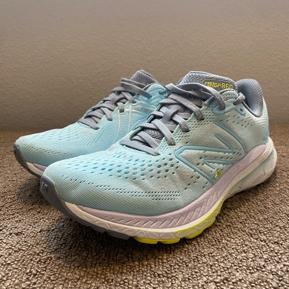 New Balance Fresh Foam X 860v13 Women's 7.5 B Blue Otis Running Shoes *READ*